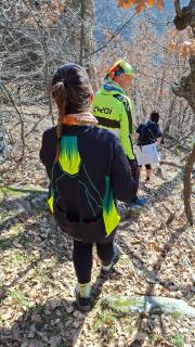 групата потегля към Мечкулски водопад