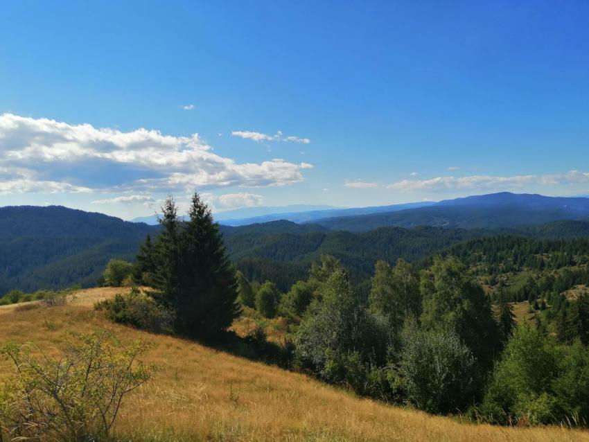 Гледка от площадката над село Чадар